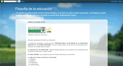 Desktop Screenshot of filosofiadelaeducacionugc.blogspot.com