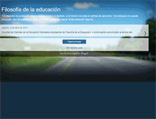 Tablet Screenshot of filosofiadelaeducacionugc.blogspot.com