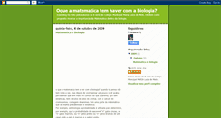 Desktop Screenshot of matematicaebiologia.blogspot.com