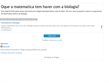 Tablet Screenshot of matematicaebiologia.blogspot.com