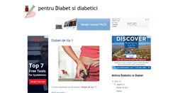 Desktop Screenshot of pentru-diabet-si-diabetici.blogspot.com