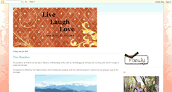 Desktop Screenshot of livelaughlovedaily.blogspot.com