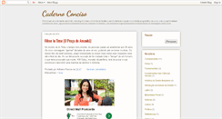 Desktop Screenshot of cadernoconciso.blogspot.com