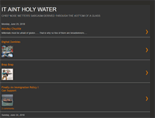 Tablet Screenshot of itaintholywater.blogspot.com