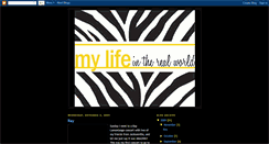 Desktop Screenshot of amysrealworldlife.blogspot.com