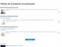 Tablet Screenshot of mediosdetransportepreescolar.blogspot.com