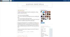 Desktop Screenshot of elevenfootpole.blogspot.com