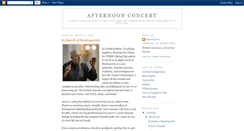 Desktop Screenshot of afternoonconcert.blogspot.com