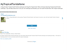 Tablet Screenshot of mytropicalfloridahome.blogspot.com