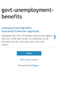 Mobile Screenshot of govt-unemployment-benefits.blogspot.com