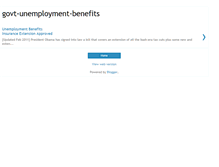 Tablet Screenshot of govt-unemployment-benefits.blogspot.com