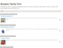 Tablet Screenshot of bumplesfamilyfirst.blogspot.com