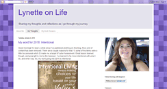 Desktop Screenshot of lynetteonlife.blogspot.com