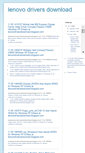 Mobile Screenshot of lenovodriversdownload.blogspot.com