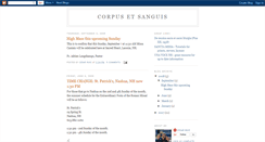 Desktop Screenshot of corpusetsanguis.blogspot.com