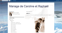 Desktop Screenshot of caroline-raphael.blogspot.com