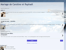 Tablet Screenshot of caroline-raphael.blogspot.com