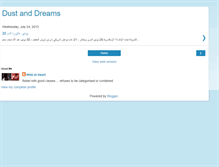 Tablet Screenshot of dustanddreams.blogspot.com