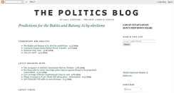 Desktop Screenshot of malaysianpoliticsblog.blogspot.com