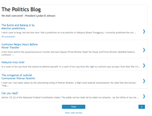Tablet Screenshot of malaysianpoliticsblog.blogspot.com