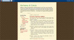 Desktop Screenshot of parliamodicalcio.blogspot.com