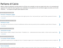 Tablet Screenshot of parliamodicalcio.blogspot.com