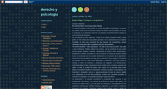 Desktop Screenshot of derechoypsicologia.blogspot.com