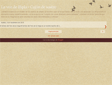 Tablet Screenshot of cajondesastre-lavozdeilipla.blogspot.com