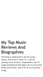 Mobile Screenshot of my-top-music-reviews.blogspot.com