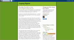 Desktop Screenshot of legacy-papers.blogspot.com