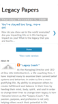 Mobile Screenshot of legacy-papers.blogspot.com