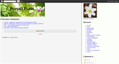 Desktop Screenshot of portailforet.blogspot.com