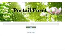 Tablet Screenshot of portailforet.blogspot.com