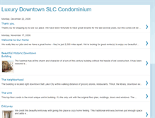 Tablet Screenshot of downtownslccondo.blogspot.com