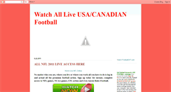 Desktop Screenshot of live-cfl-ncaa-nfl.blogspot.com