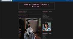 Desktop Screenshot of gilmorelegacy.blogspot.com