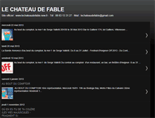 Tablet Screenshot of compagnielechateaudefable.blogspot.com