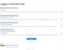 Tablet Screenshot of coppercreekgc.blogspot.com