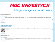 Tablet Screenshot of moc-inwestycji.blogspot.com