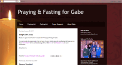 Desktop Screenshot of prayerfastforgabe.blogspot.com