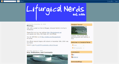 Desktop Screenshot of liturgicalnerds.blogspot.com