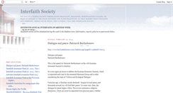 Desktop Screenshot of interfaithsociety.blogspot.com