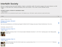 Tablet Screenshot of interfaithsociety.blogspot.com