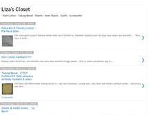 Tablet Screenshot of lizascloset.blogspot.com