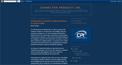Desktop Screenshot of connectorproductsinc.blogspot.com
