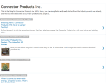 Tablet Screenshot of connectorproductsinc.blogspot.com