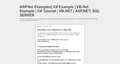 Desktop Screenshot of examplesaspdotnet.blogspot.com
