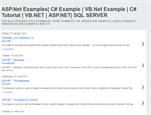 Tablet Screenshot of examplesaspdotnet.blogspot.com