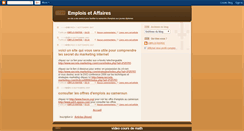 Desktop Screenshot of emploisaffaires.blogspot.com