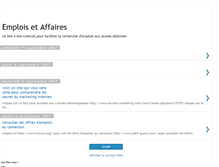 Tablet Screenshot of emploisaffaires.blogspot.com